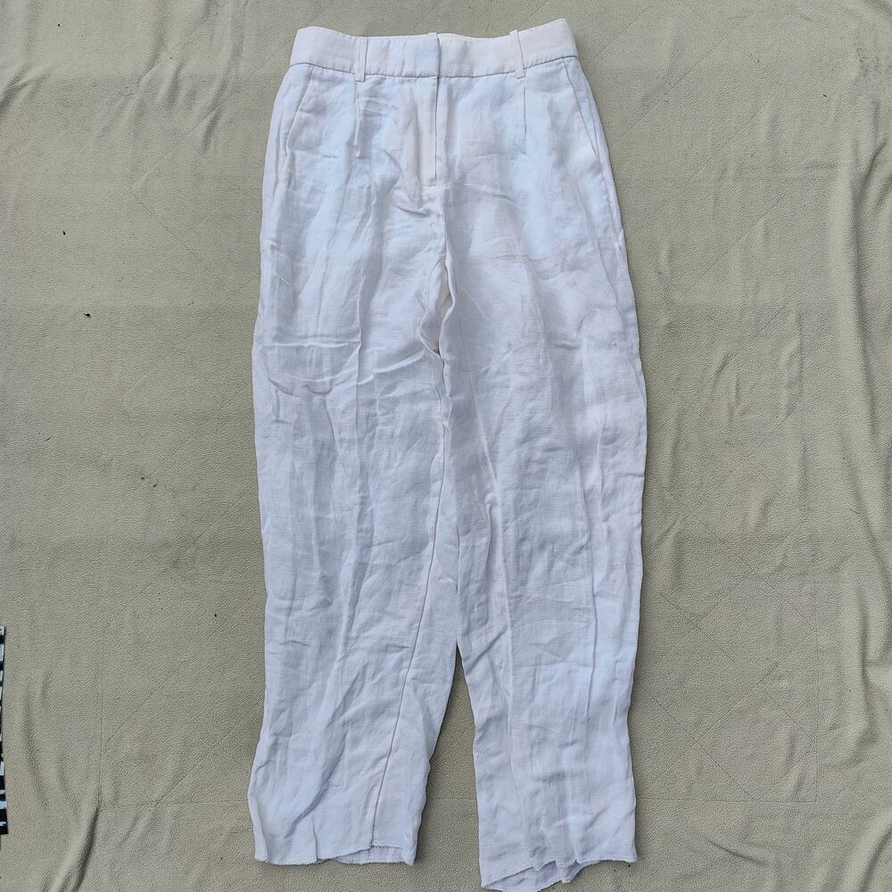 J. Crew White Wide Leg Pants